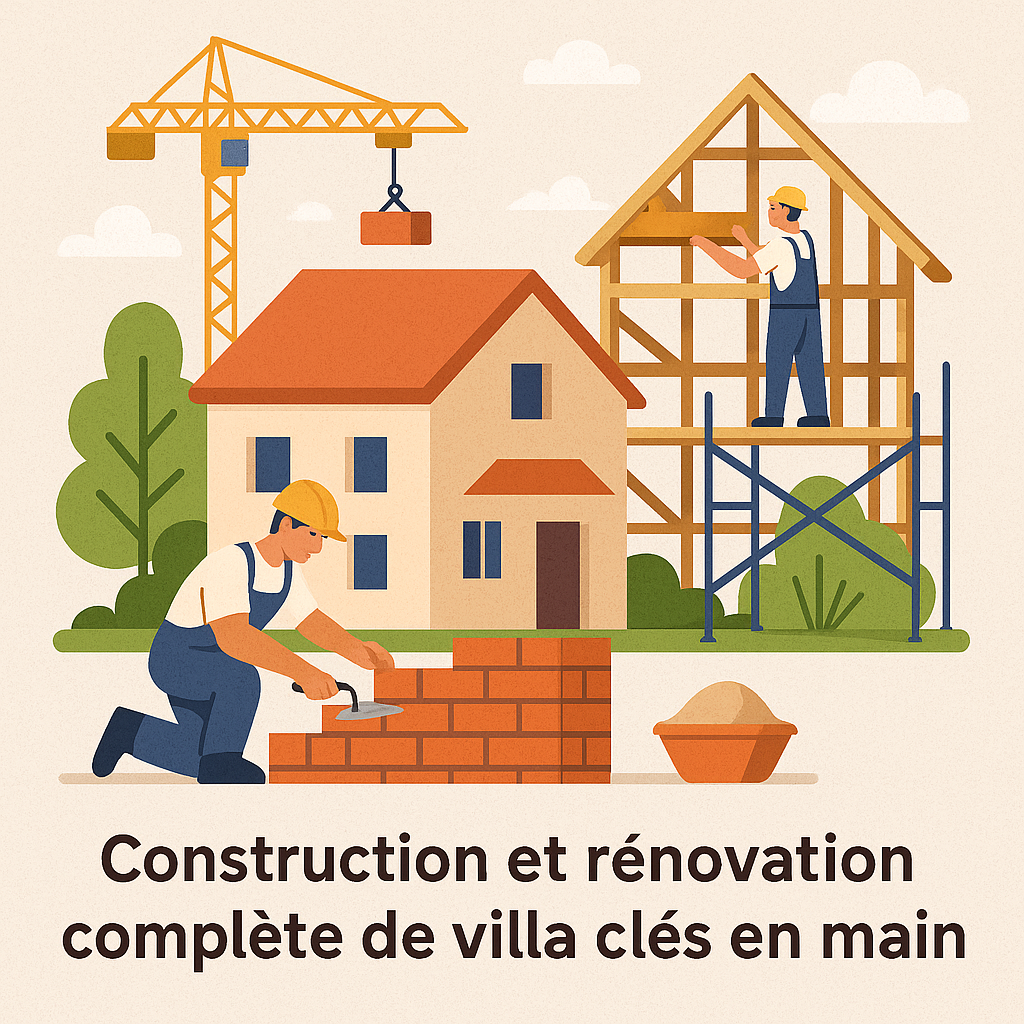 Construction et rénovation complète de villa