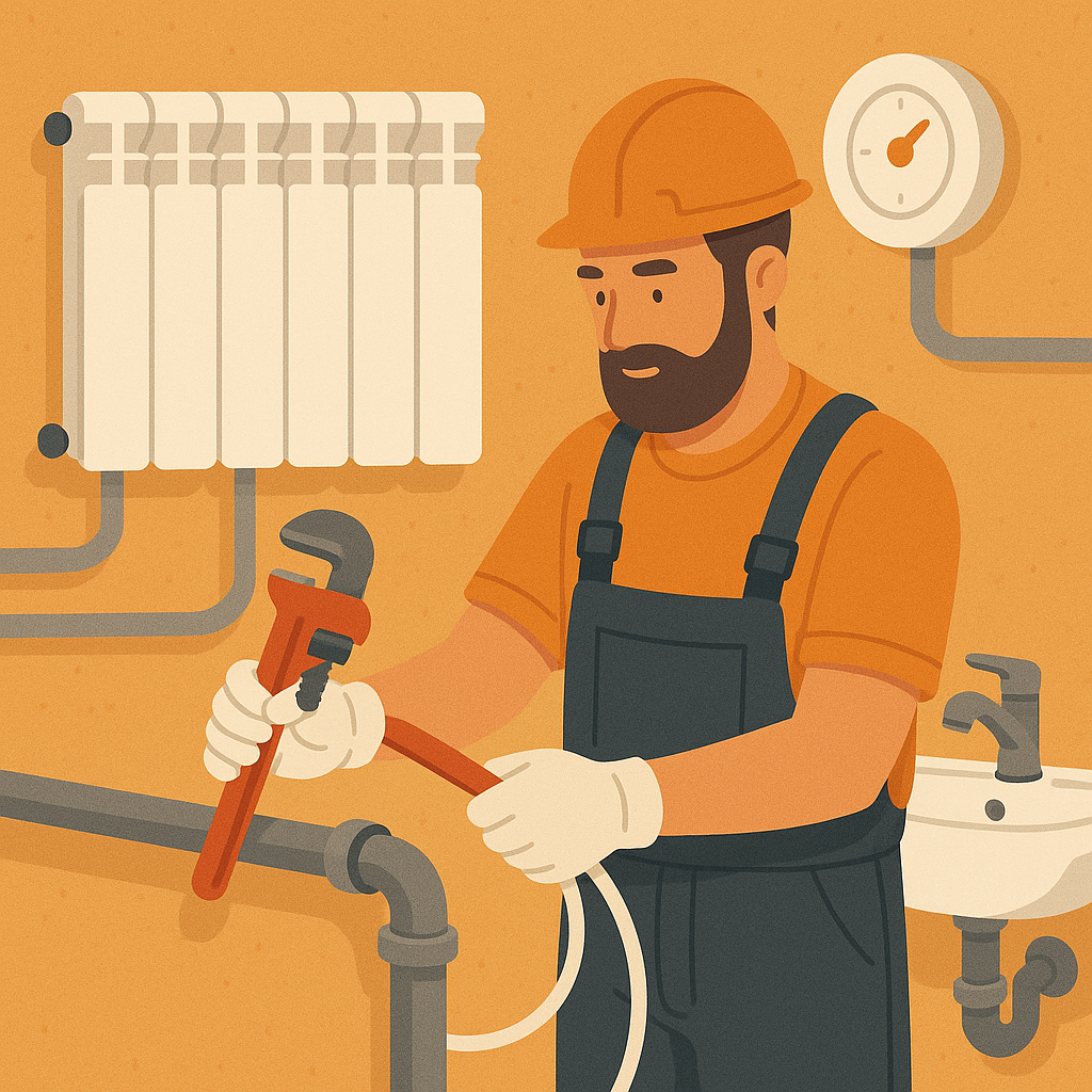 Travaux de plomberie sanitaire et chauffage