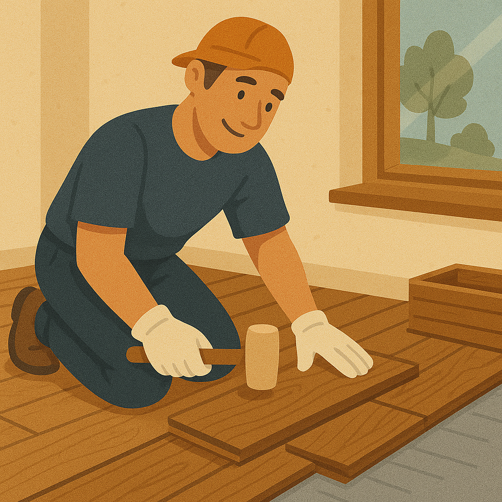 Pose de parquet